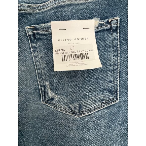 Flying Monkey NEW Distressed MOM Jeans, size 27 - Picture 5 of 8